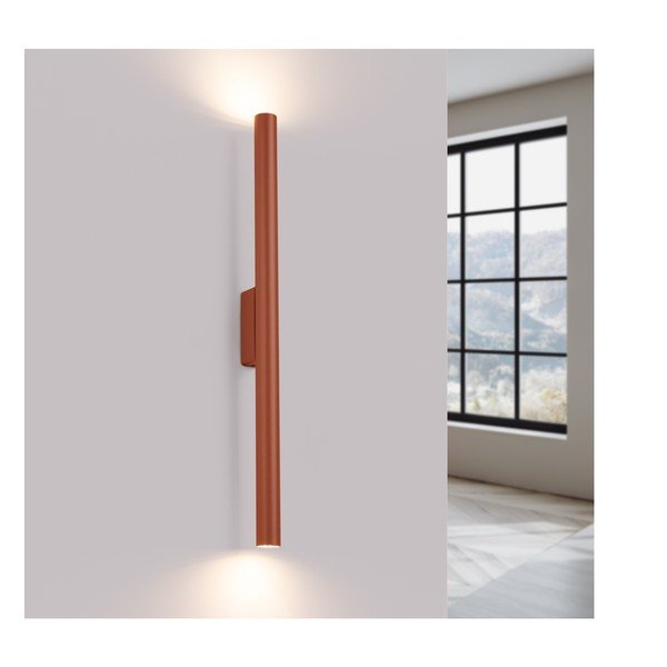 Sieninė lempa raudonos plytų spalvos Fideus – Sollux-image-1