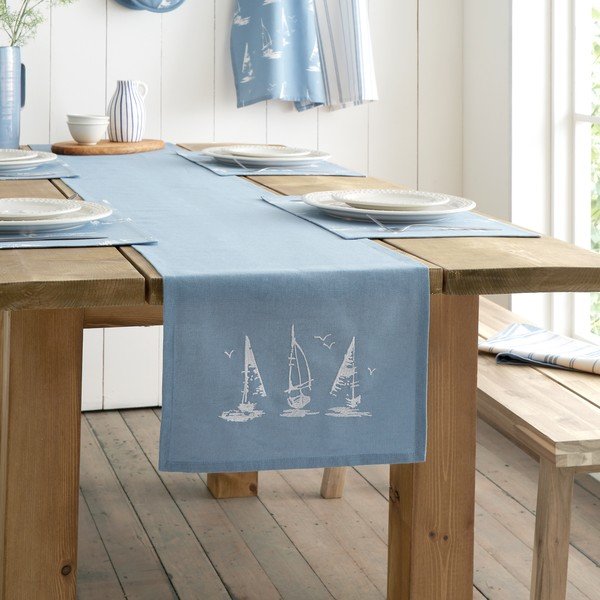 Iš medvilnės stalo takelis 32x220 cm Salcombe Boats – Catherine Lansfield-image-2