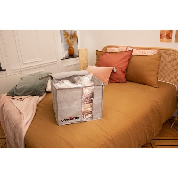 Pilka suspaudžiama daiktadėžė Compactor Oxford, 125 l-image-1