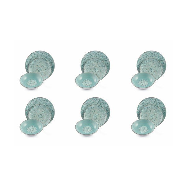 18 dalių indų rinkinys "VDE Tivoli 1996 Baku Turquoise