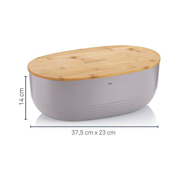 Šviesiai pilka "Kela Namur" duonos dėžutė, 37,5 x 23 cm-image-2