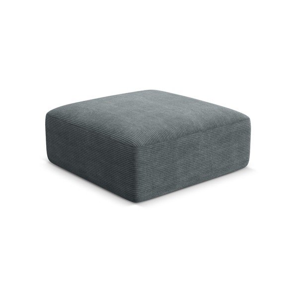 Tamsiai pilkos spalvos taburetė iš kordinio velveto Campi – Cosmopolitan Design