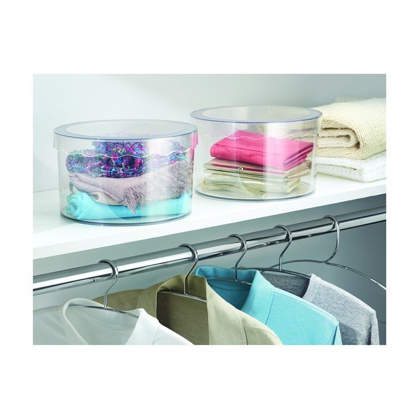 Skaidri laikymo dėžė iDesign Clarity, ⌀ 25,5 cm-image-2