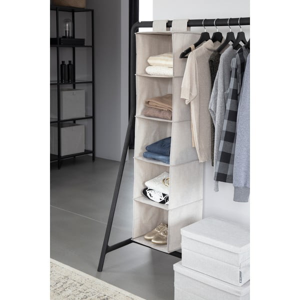 Pakabinamas iš tekstilės drabužių spintos organizatorius Soft Storage – Bigso Box of Sweden-image-3