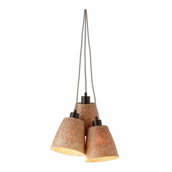 Pakabinamas šviestuvas iš medžio drožlių su 3 lemputėmis Good&Mojo Sequoia