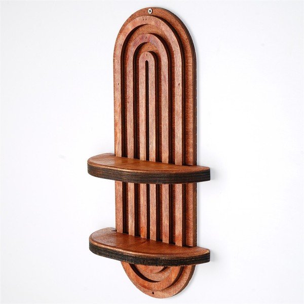 Kelių aukštų sieninė lentyna šviesiai raudonos spalvos 20 cm Raf – Kalune Design-image-2