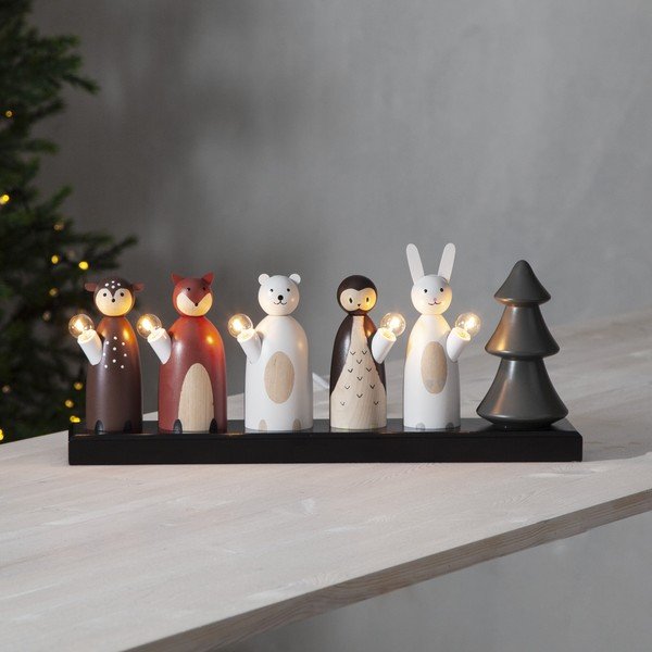 Šviečianti dekoracija su Kalėdų motyvu Forest Friends – Star Trading-image-1