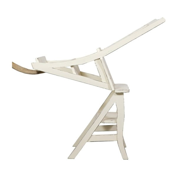 Balta raudonmedžio kėdė ir sulankstomos kopėčios vienoje "Biscottini Claudia-image-4