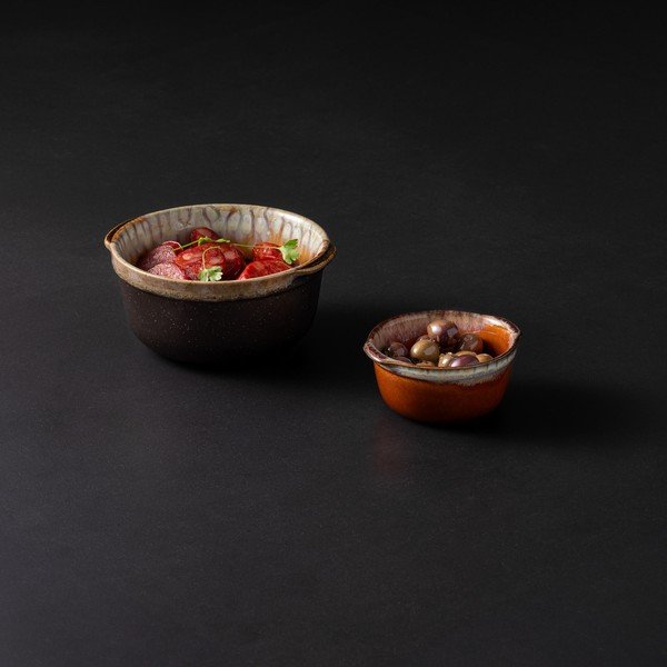 Rudos spalvos iš akmens masės mažas dubuo 550 ml Poterie – Casafina-image-2