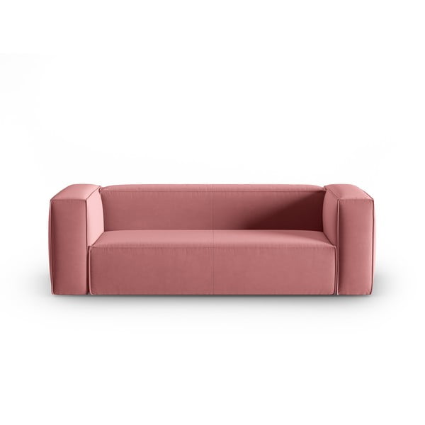 Iš velveto sofa rožinės spalvos 200 cm Mackay – Cosmopolitan Design