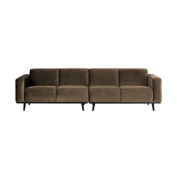 Rudos spalvos iš velveto sofa 280 cm Statement – WOOOD-image-1