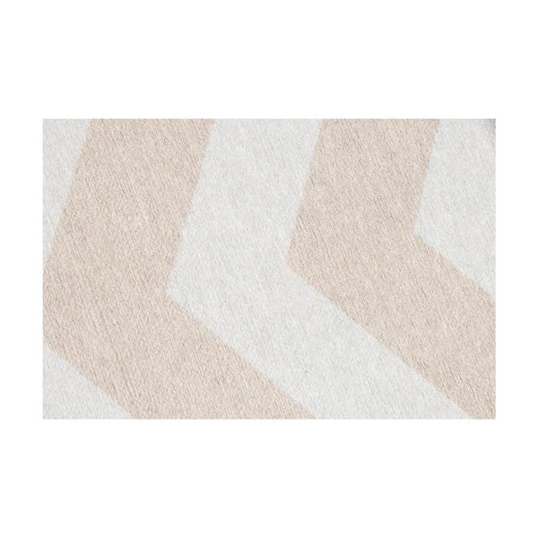 Smėlio ir baltos spalvos "Floorita Optical" bėgimo takelis, 80 x 130 cm-image-4