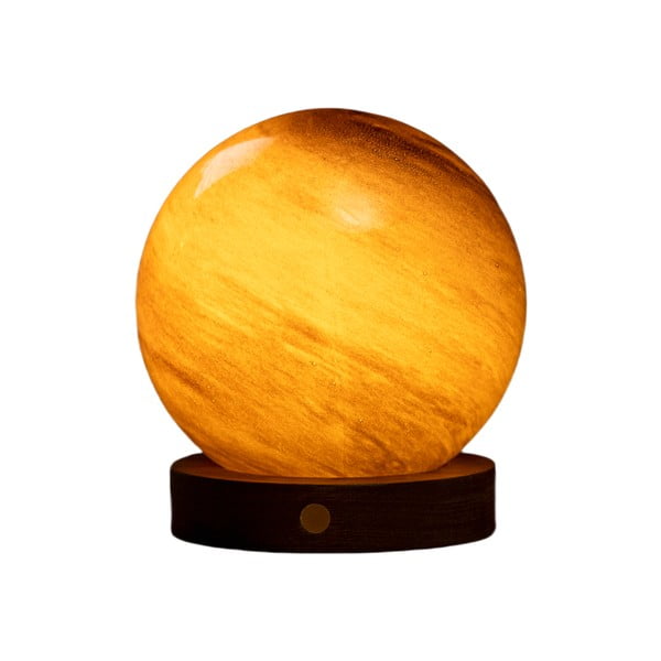 Tamsiai rudos spalvos šviečianti dekoracija USB ø 12 cm Sand Storm – Gingko-image-2