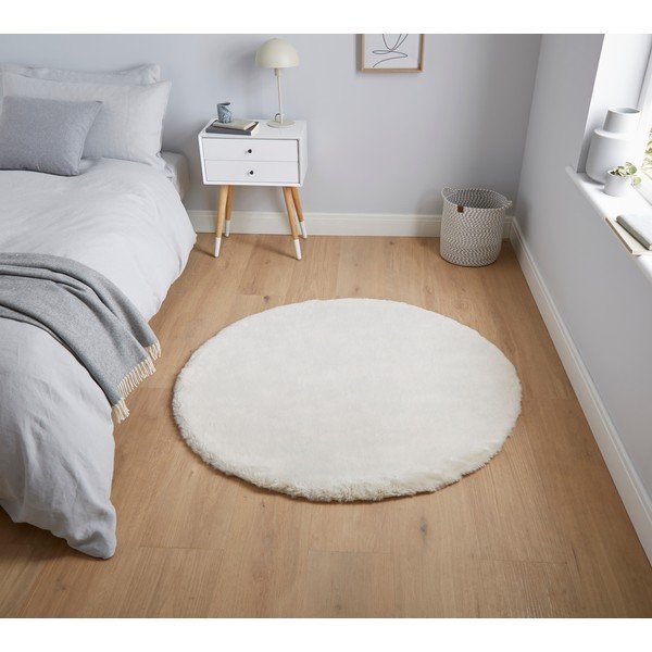 Kreminis kilimas Think Rugs Teddy, ⌀ 120 cm-image-1