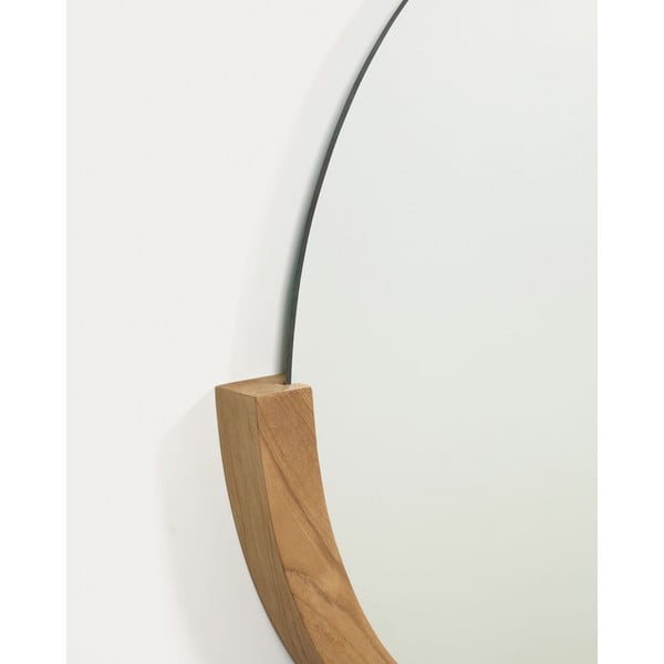 Sieninis veidrodis su medžio masyvo rėmu 96x55 cm Rokia – Kave Home-image-1