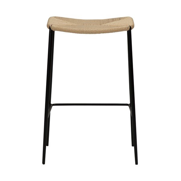 Smėlio spalvos dirbtinės odos baro kėdė DAN-FORM Denmark Stiletto, aukštis 68 cm-image-4