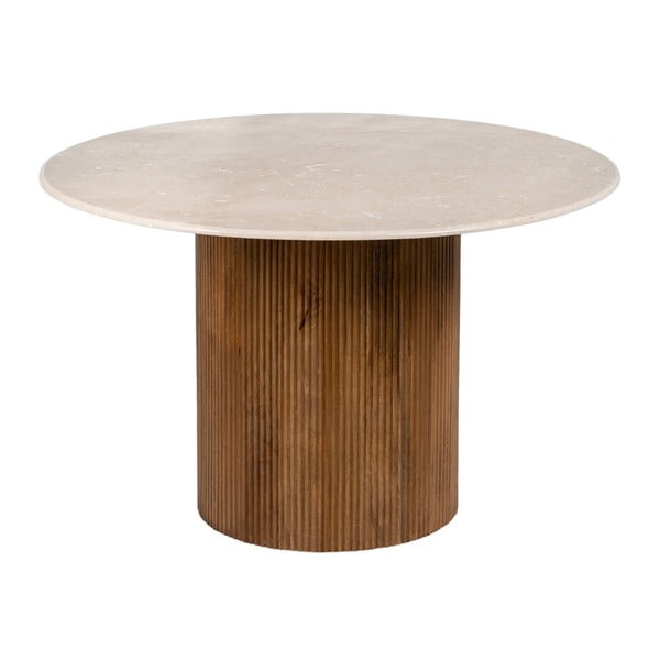 Su marmuriniu stalviršiu apvalios formos valgomojo stalas ø 120 cm – Ixia