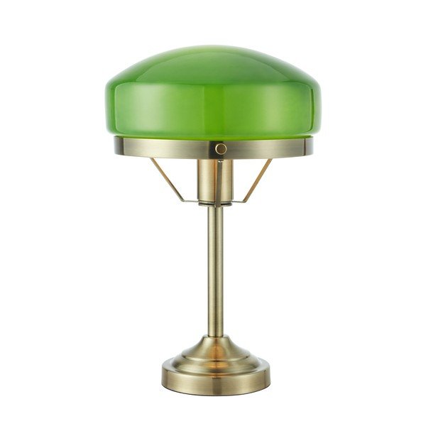 Žalios spalvos/žalvario spalvos stalinis šviestuvas (aukštis 39 cm) Aurelia – Markslöjd