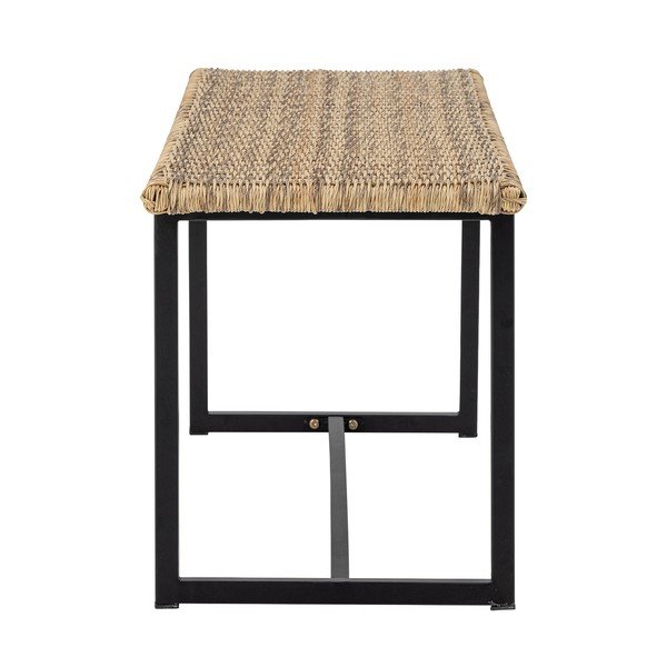 Natūralios spalvos sodo suoliukas rotangas Adilly – Bloomingville-image-3