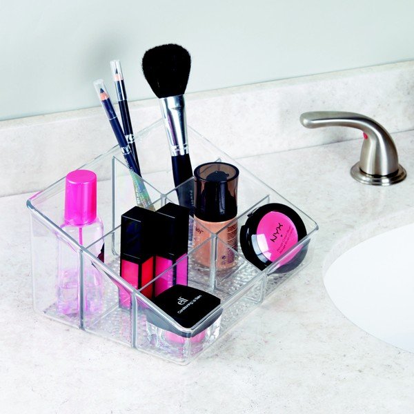 Dėžutė su skyriais daiktams iDesign Rain Vanity-image-1