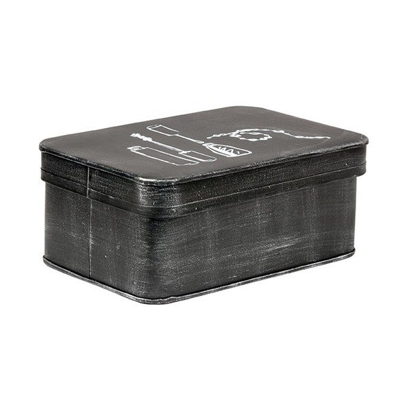 Juoda metalinė dėžutė kosmetikai LABEL51-image-1