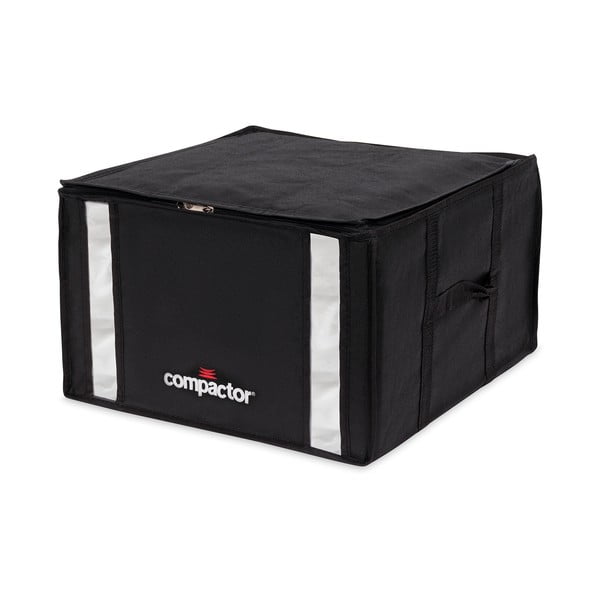 Juoda dėžė drabužiams laikyti Compactor XXL Black Edition 3D Medium, 125 l