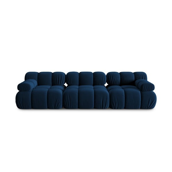 Sofa mėlynos spalvos iš velveto 282 cm Bellis – Micadoni Home