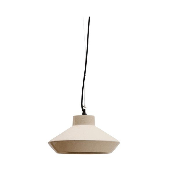 Smėlio spalvos kabantis šviestuvas ø 31 cm su keramikiniu gaubtu Portol – Kave Home