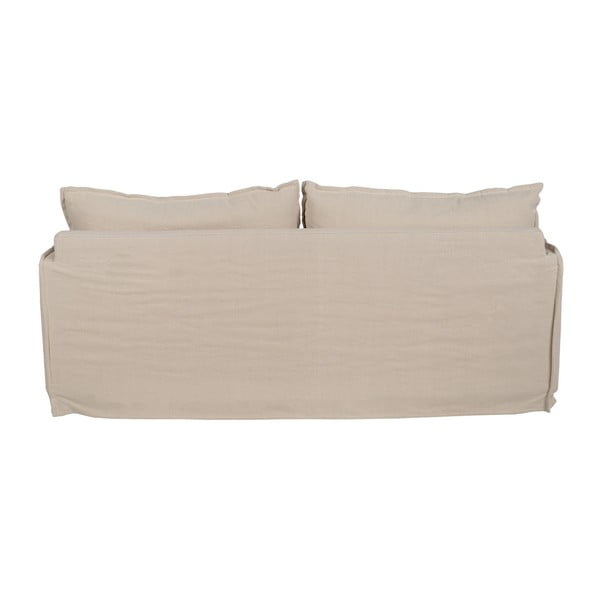 Kreminės spalvos iš lino sofa 200 cm – Ixia-image-3
