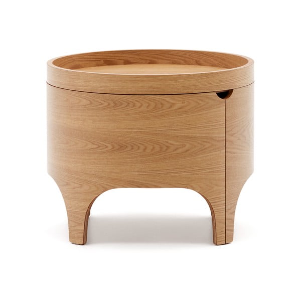 Naktinis staliukas natūralios spalvos iš uosio Octavia – Kave Home-image-3