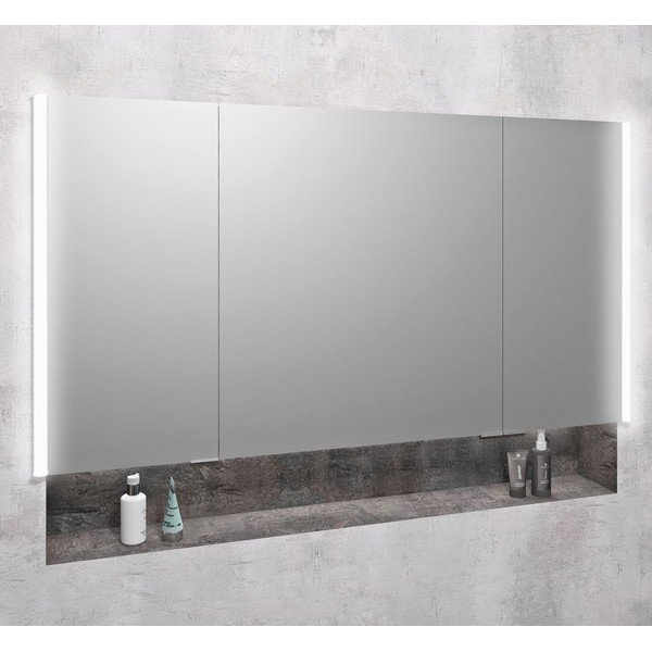 Vonios daiktadėžė pilkos spalvos 126x70 cm Integra – Sapho