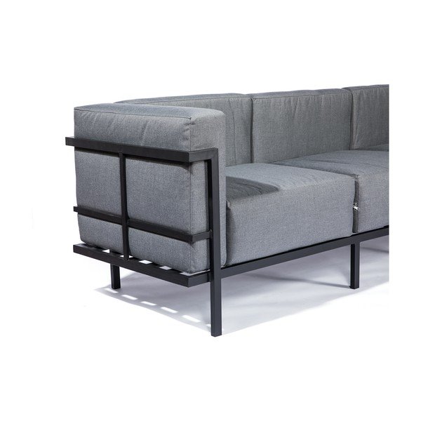 Sodo baldų komplektas su triviete sofa Bellisima ir stalu Loris ø 60 cm-image-4
