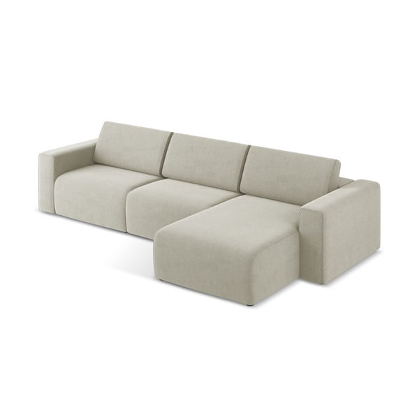 Smėlio spalvos modulinė kampinė sofa (su dešiniuoju kampu) Kalea – Makamii-image-3