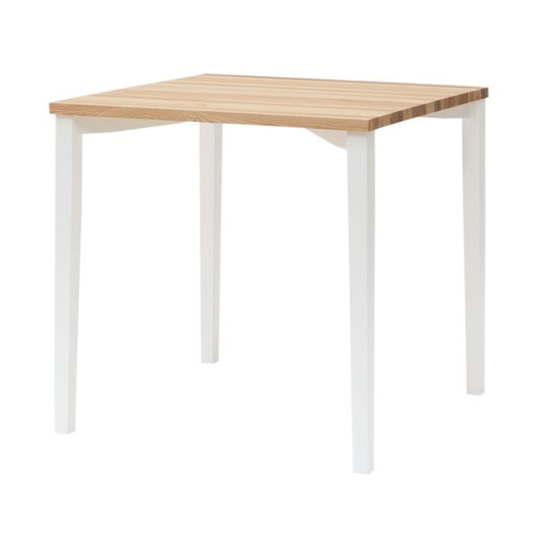 Baltas valgomojo stalas "Ragaba TRIVENTI", 80 x 80 cm