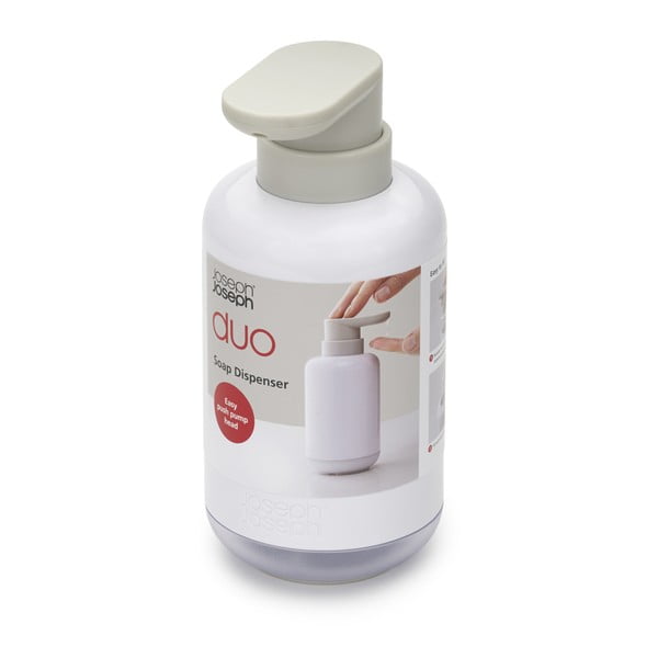 Iš plastiko muilo dozatorius baltos spalvos 300 ml Duo – Joseph Joseph-image-2