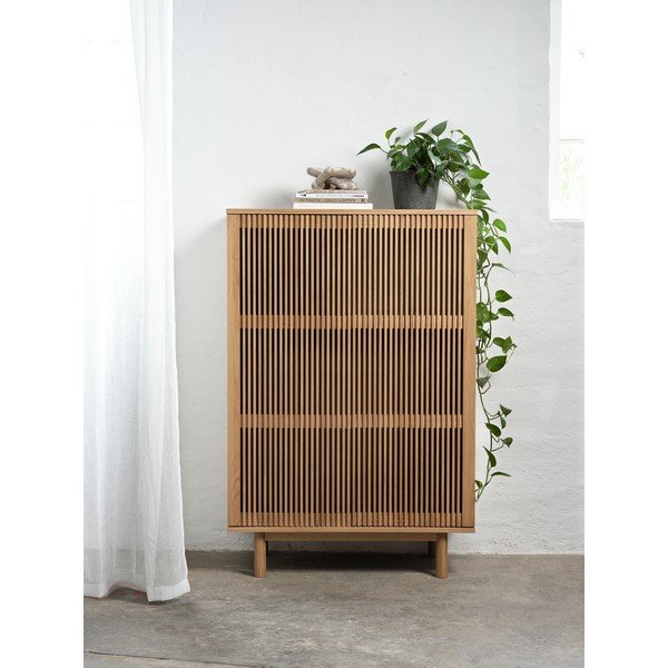 Spintelė natūralios spalvos iš ąžuolo 95x140 cm Tiber – Unique Furniture-image-1