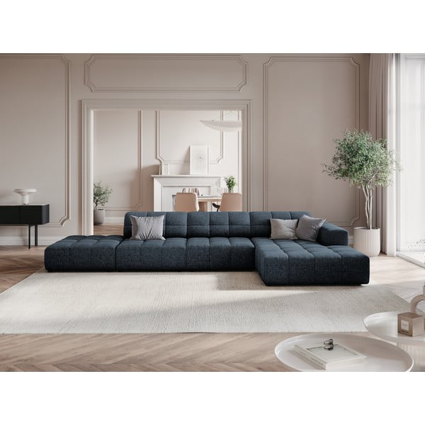 Kampinė sofa mėlynos spalvos (su dešiniuoju kampu) Chicago – Cosmopolitan Design-image-1