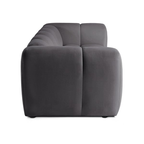 Pilkos spalvos iš velveto sofa 225 cm Cube – Bonami Selection-image-3