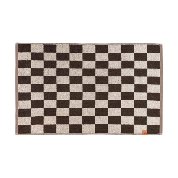 Iš organiškos medvilnės vonios kilimėlis rudos spalvos 50x80 cm Retro – Mette Ditmer Denmark