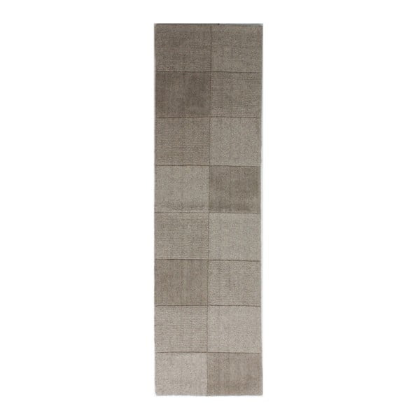 "Flair Rugs" kilimėliai "Sqaures" vilnonis bėgimo takelis, 60 x 230 cm