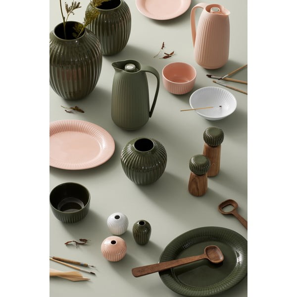 Tamsiai žalia molinė vaza Kähler Design, aukštis 25,5 cm-image-4