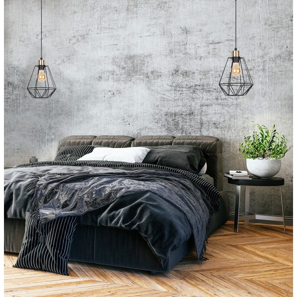 Juodo metalo pakabinamas šviestuvas ø 19 cm Primo - Candellux Lighting-image-1