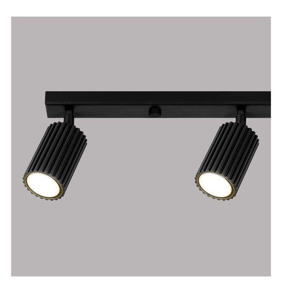 Juodos spalvos taškinis šviestuvas 6,5x81 cm Gleam – Sollux-image-3