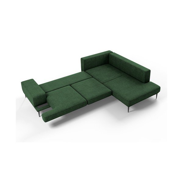 Žalia sofa-lova Interieurs 86 Liege, kampas dešinėje-image-4