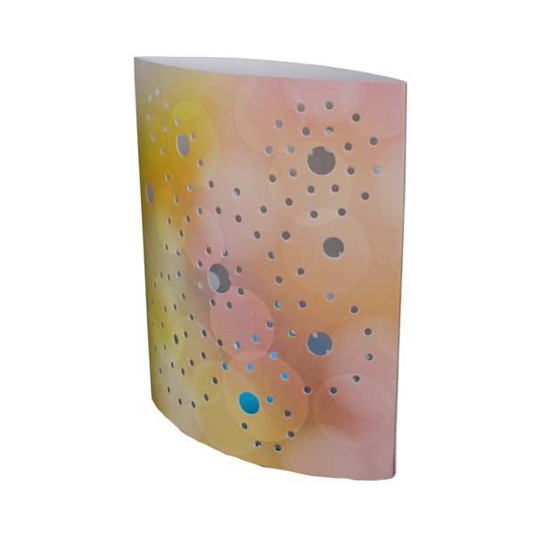 Stalinis šviestuvas oranžinės spalvos (aukštis 17 cm) Floral – Hilight