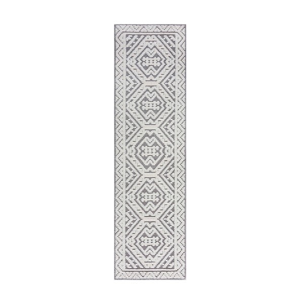 Skalbiamas iš šenilino kilimas pilkos spalvos 60x240 cm Jaipur – Flair Rugs