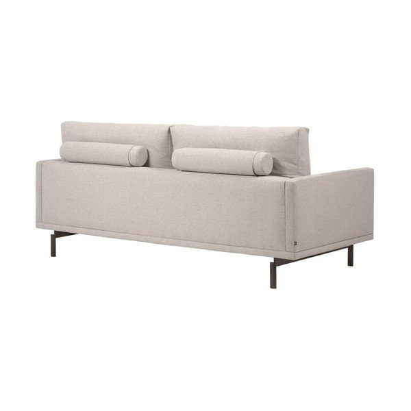 Smėlio spalvos iš šenilinio audinio sofa 214 cm Galene – Kave Home-image-4