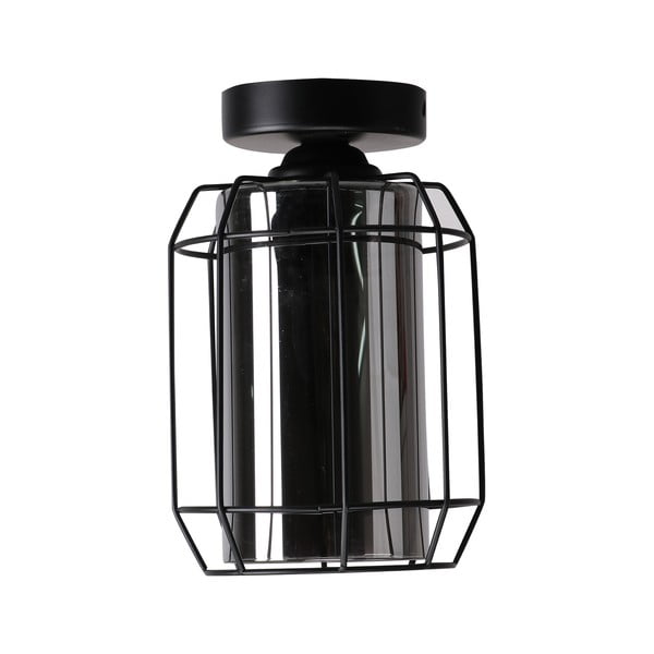 Juodas lubinis šviestuvas su stikliniu gaubtu ø 15 cm Jonera - Candellux Lighting