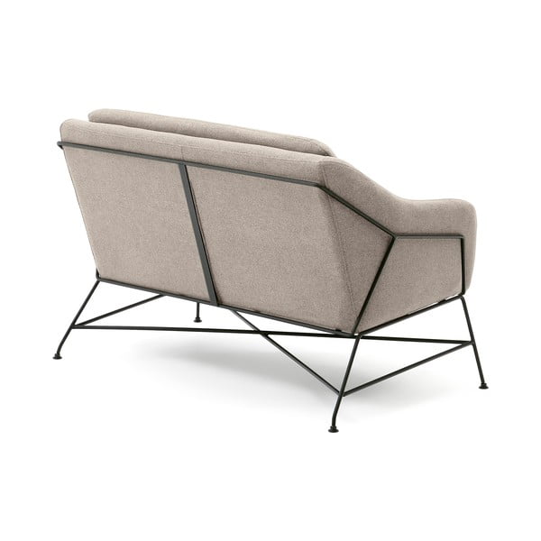Smėlio spalvos sofa 128 cm Brida – Kave Home-image-3