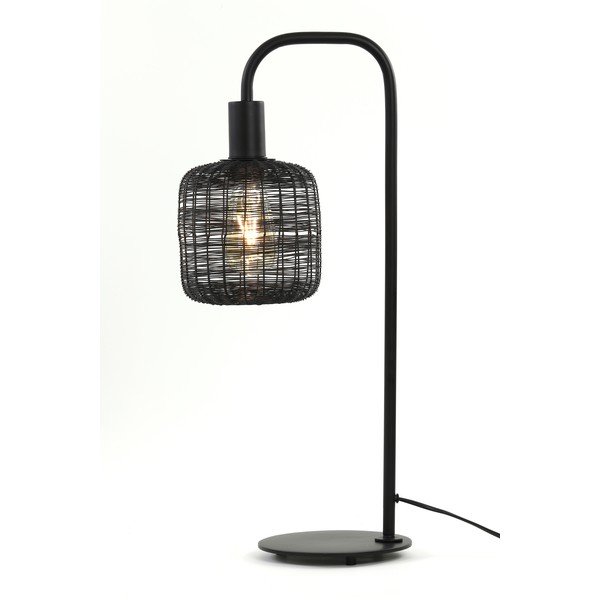 Juoda stalinė lempa (aukštis 58 cm) Lekang - Light & Living-image-1